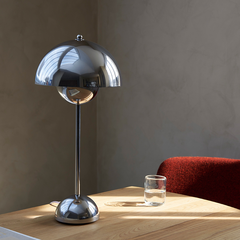 Flowerpot Bordslampa VP3 Grey Beige