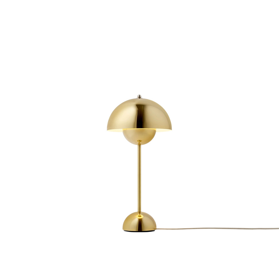 Flowerpot Bordslampa VP3 Brass-Plated