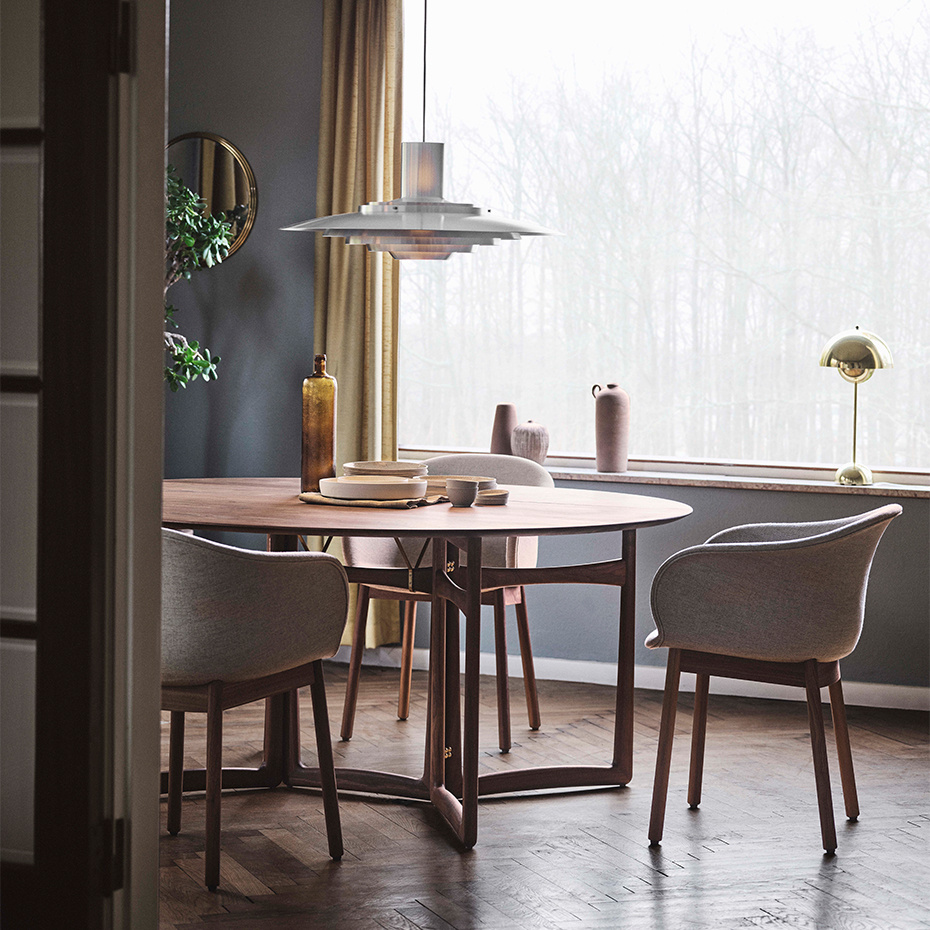 Flowerpot Bordslampa VP3 Brass-Plated