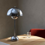 Flowerpot Bordslampa VP3 Chrome-Plated Flowerpot Bordslampa VP3 Chrome-Plated