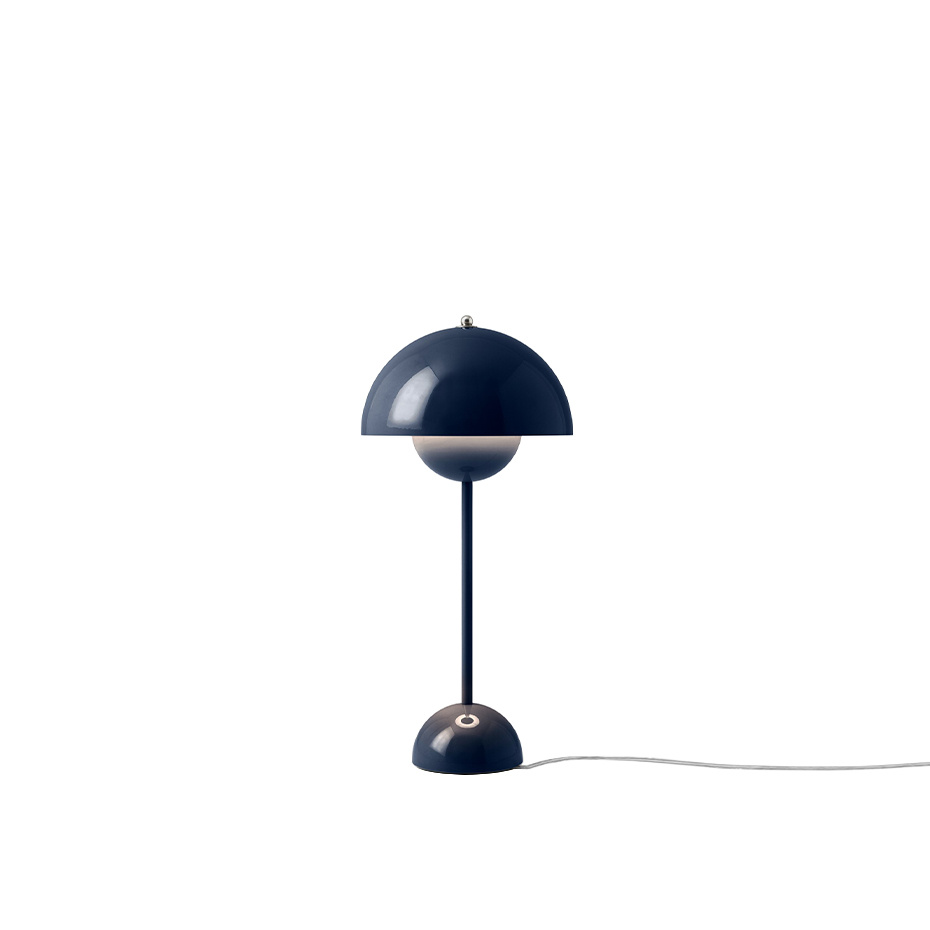 Flowerpot Bordslampa VP3 Steel Blue