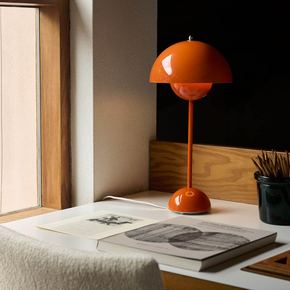 Flowerpot Bordslampa VP3 Zesty Orange