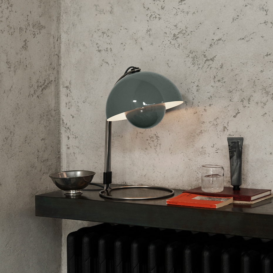 Flowerpot Bordslampa VP4 Stone Blue