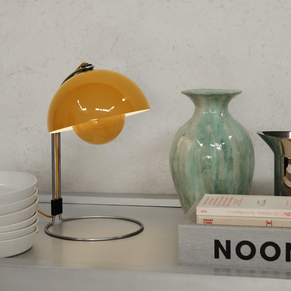 Flowerpot Bordslampa VP4 Mustard