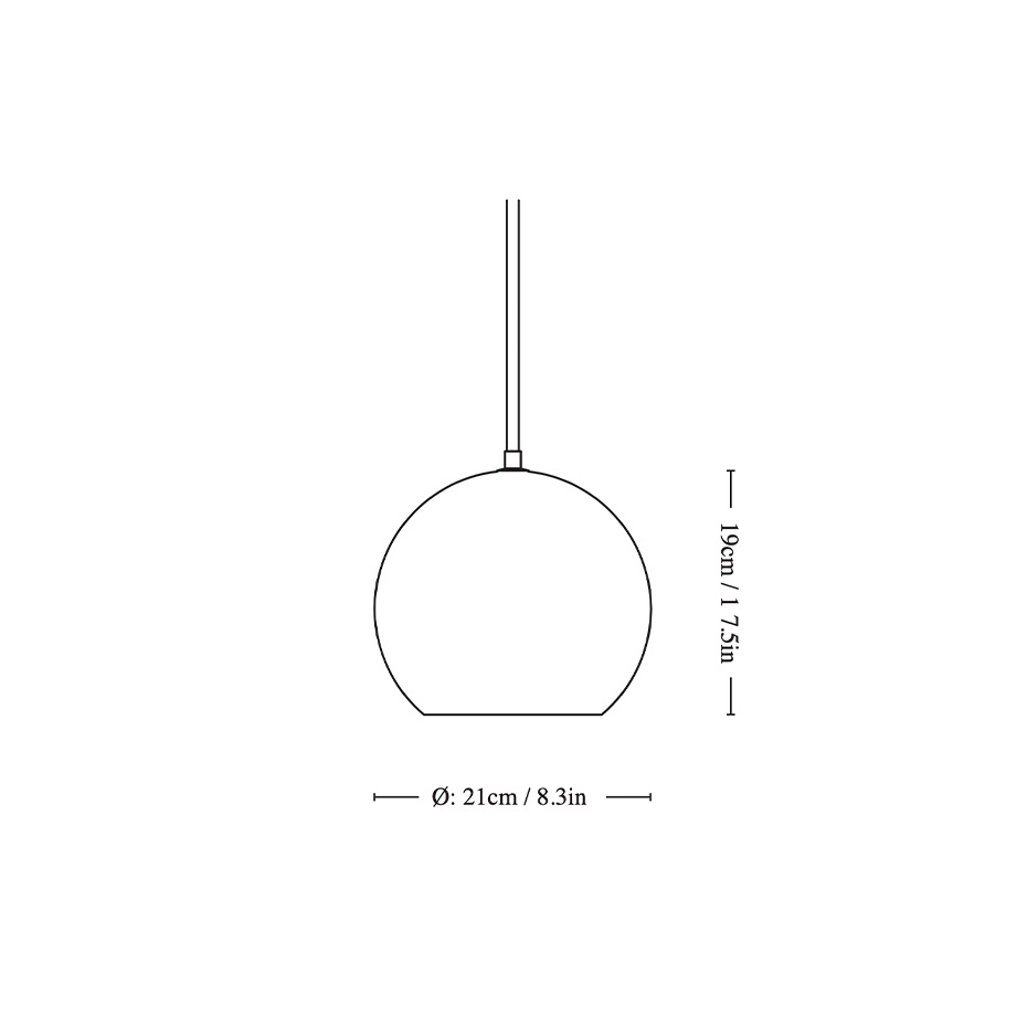Topan Pendel VP6 Ø21cm Chrome-Plated
