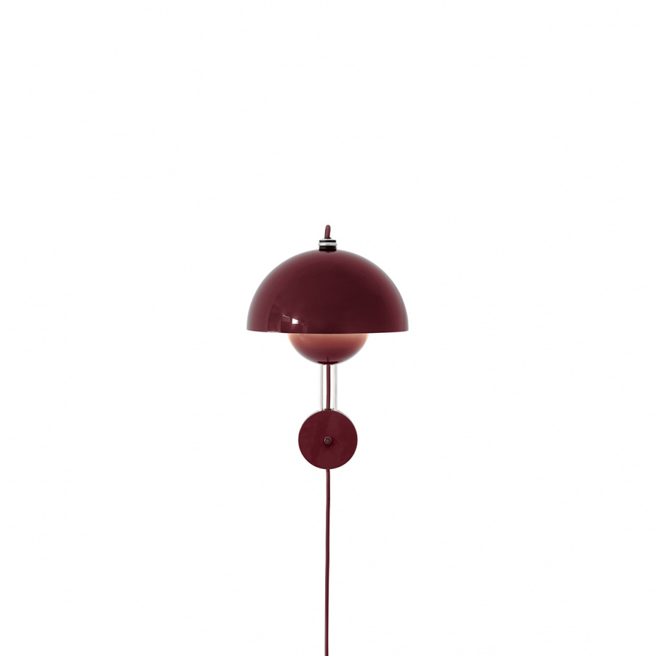 Flowerpot Vägglampa VP8 Dark Plum