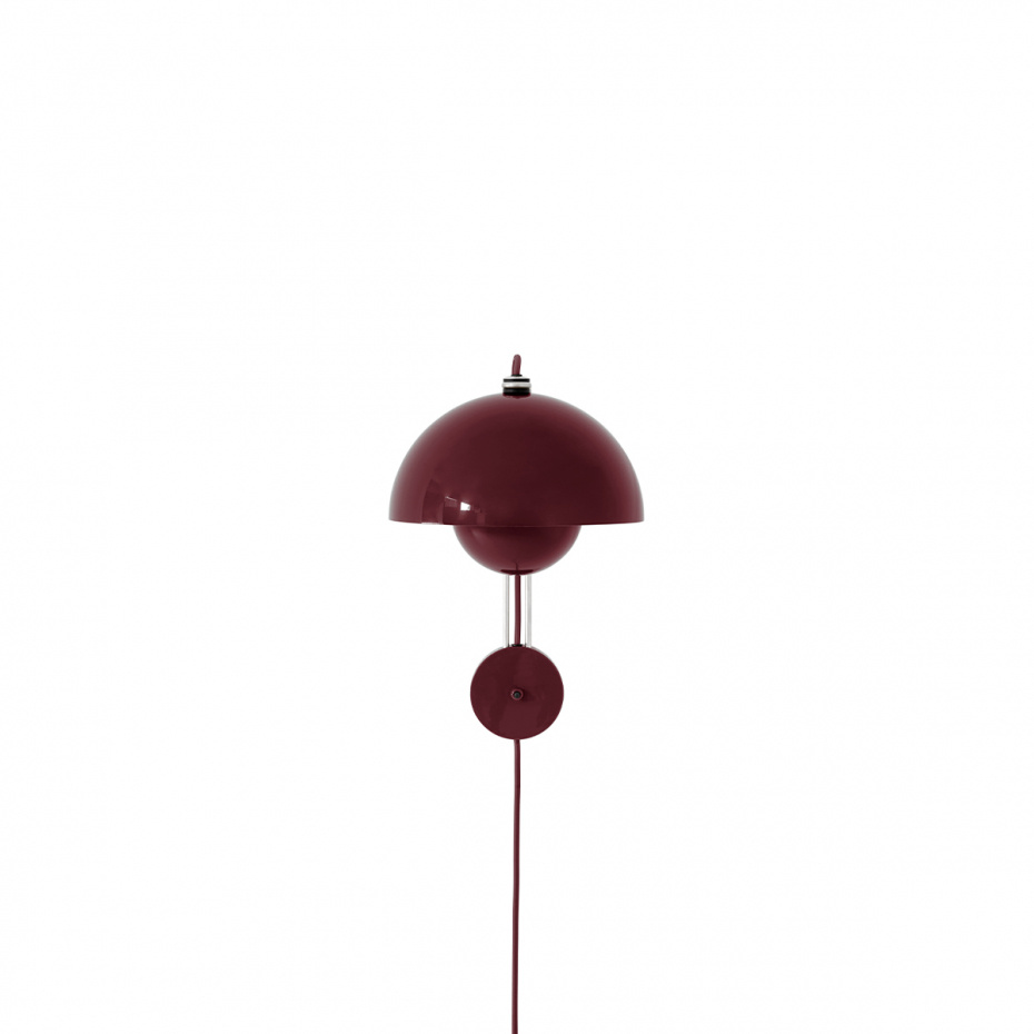 Flowerpot Vägglampa VP8 Dark Plum