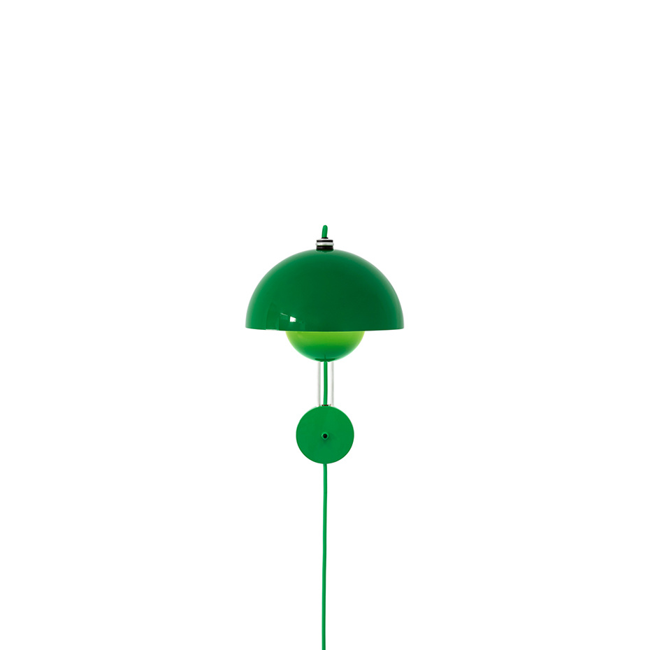 Flowerpot Vägglampa VP8 Signal Green