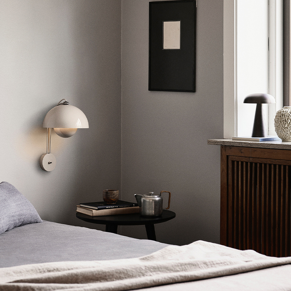 Flowerpot Vägglampa VP8 Grey Beige