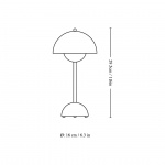 Flowerpot Bordslampa VP9 Portable Magnetic Charger Mustard Flowerpot Bordslampa VP9 Portable Magnetic Charger Mustard