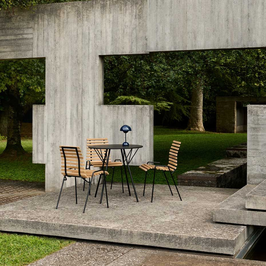 Flowerpot Bordslampa VP9 Portable Steel Blue