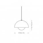 Flowerpot Pendel VP10 Ø16cm Matt White Flowerpot Pendel VP10 Ø16cm Matt White