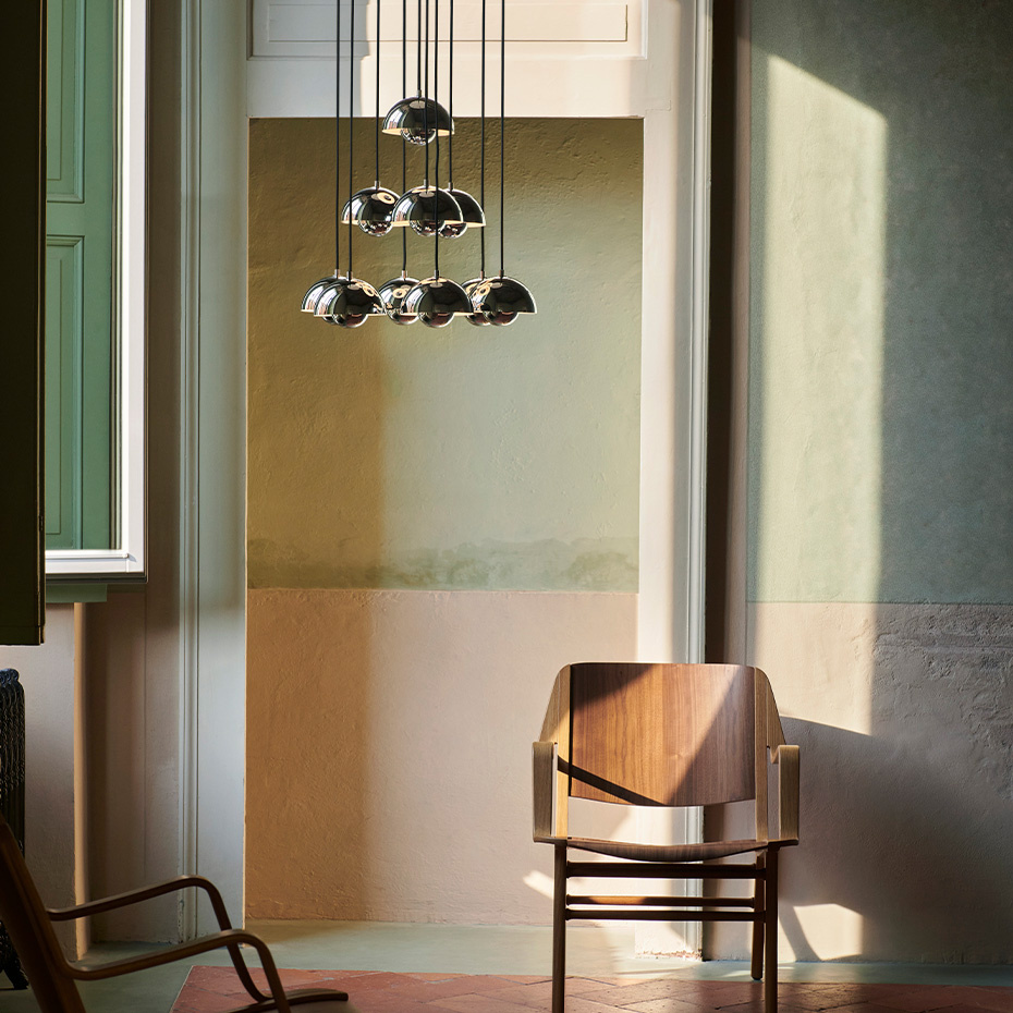 Flowerpot Pendel VP10 Ø16cm Brass-Plated