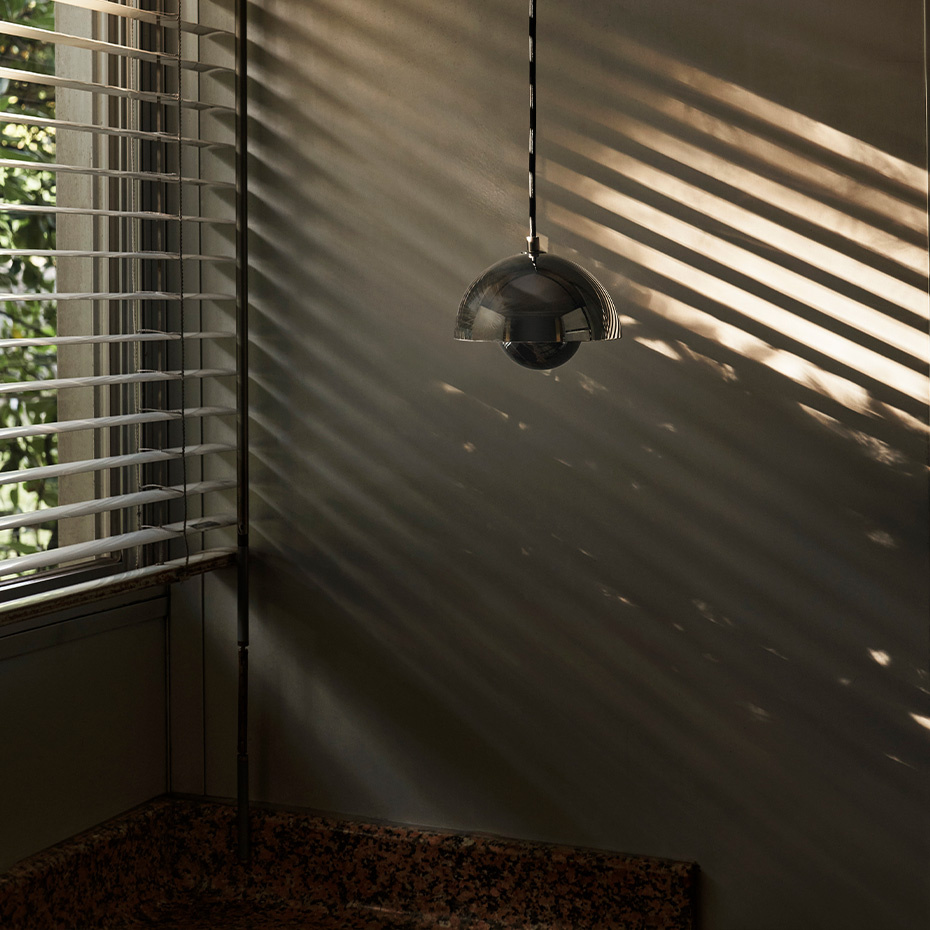 Flowerpot Pendel VP10 Ø16cm Chrome-Plated