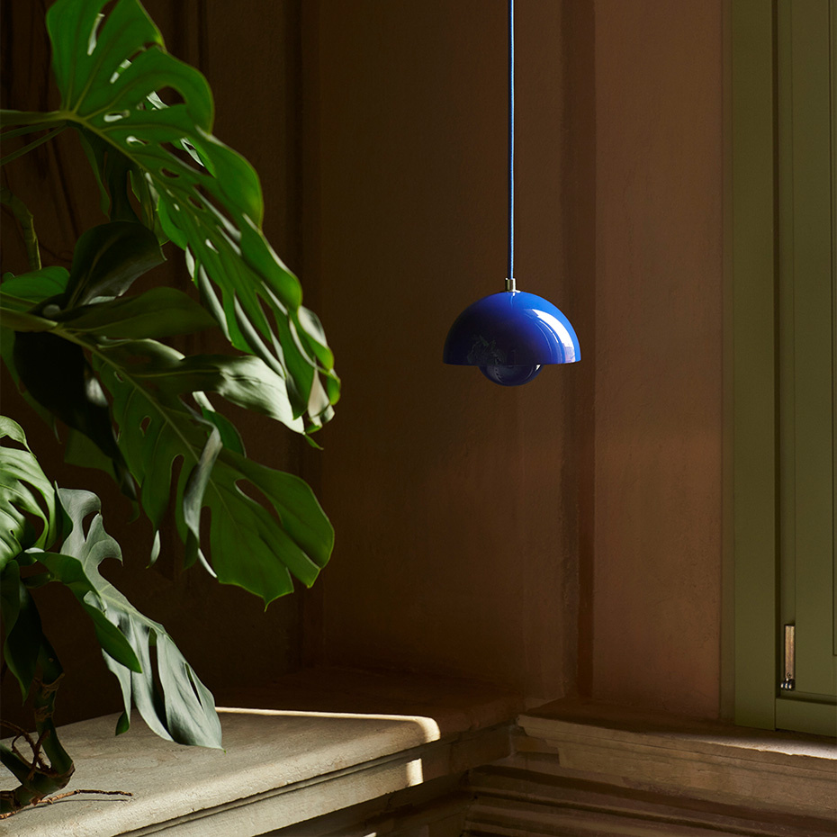 Flowerpot Pendel VP10 Ø16cm Steel Blue