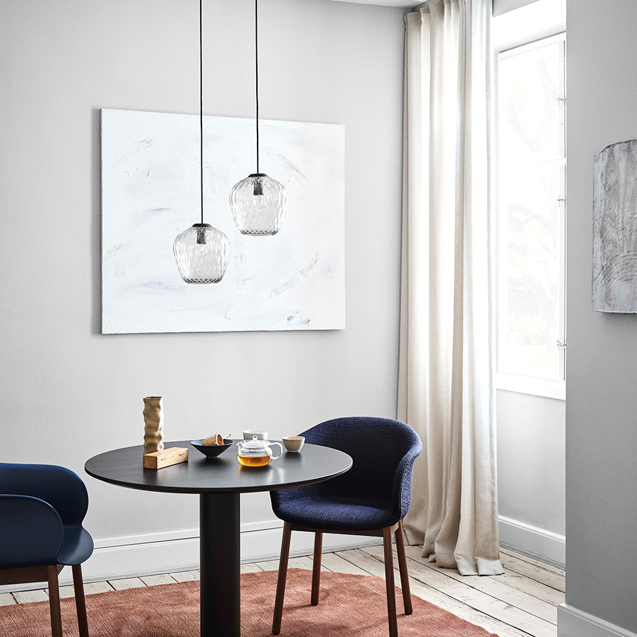 Blown Pendel SW3 Ø28cm Silver Lustre