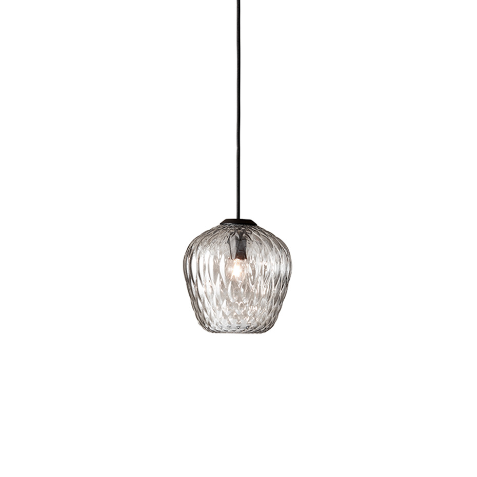 Blown Pendel SW4 Ø23cm Silver Lustre