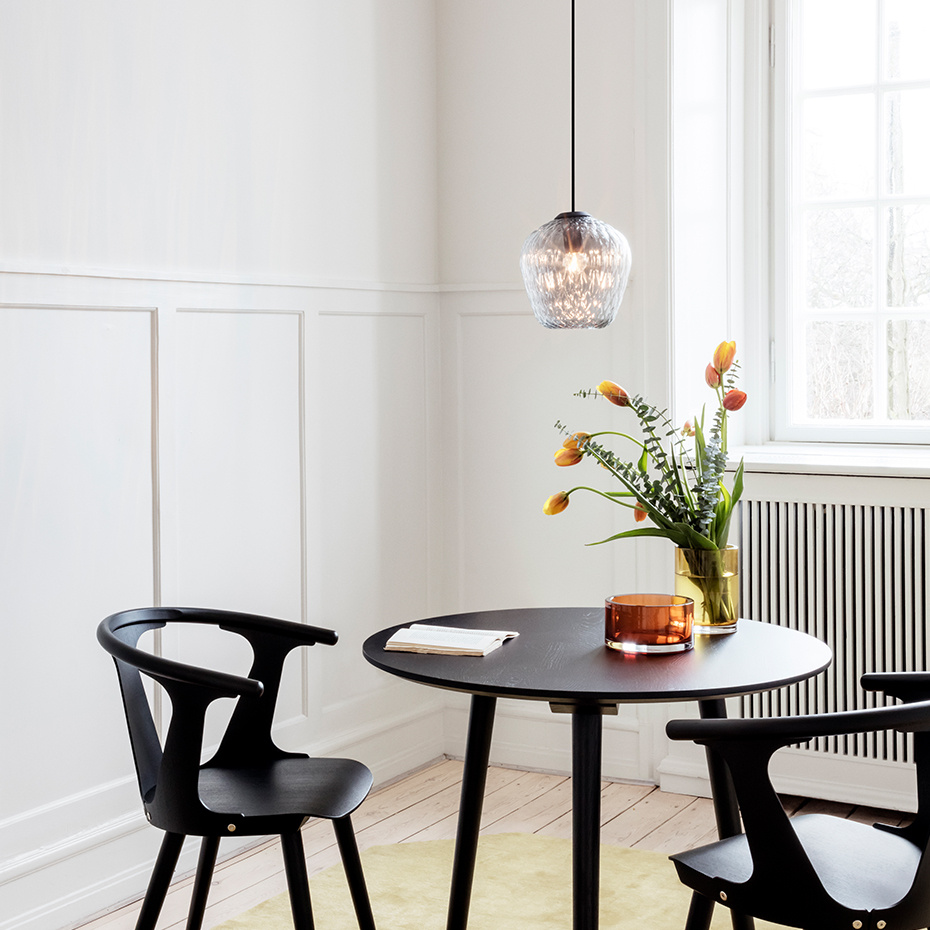 Blown Pendel SW4 Ø23cm Silver Lustre