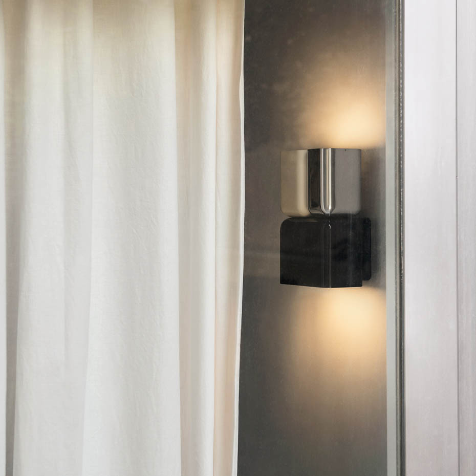 Tabata Vägglampa LN10 Dark Burgundy & Vermilion Red