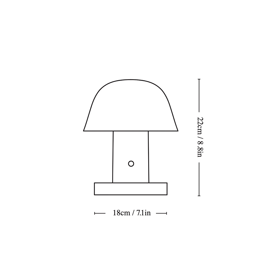 Setago Bordslampa JH27 Portable Beige & Forest