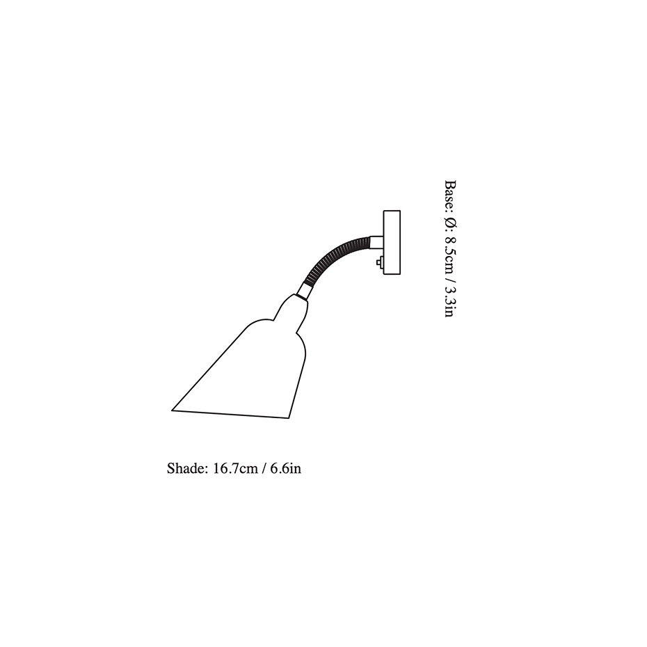 Bellevue Vägglampa AJ9 Black & Brass