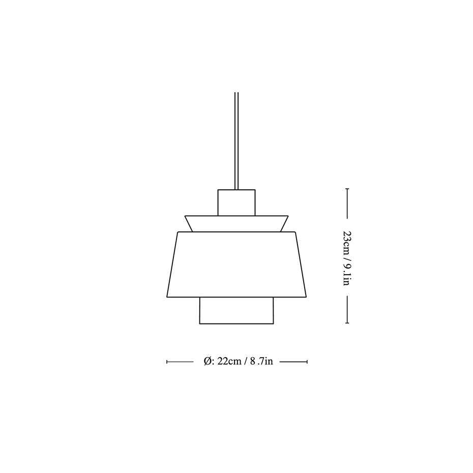 Utzon Pendel JU1 Ø22cm White