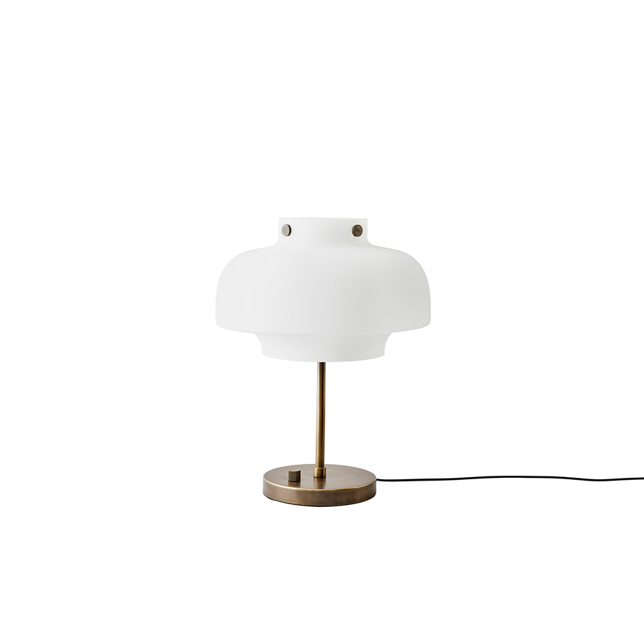 Copenhagen Bordslampa SC13 Opal Glass & Bronzed Brass