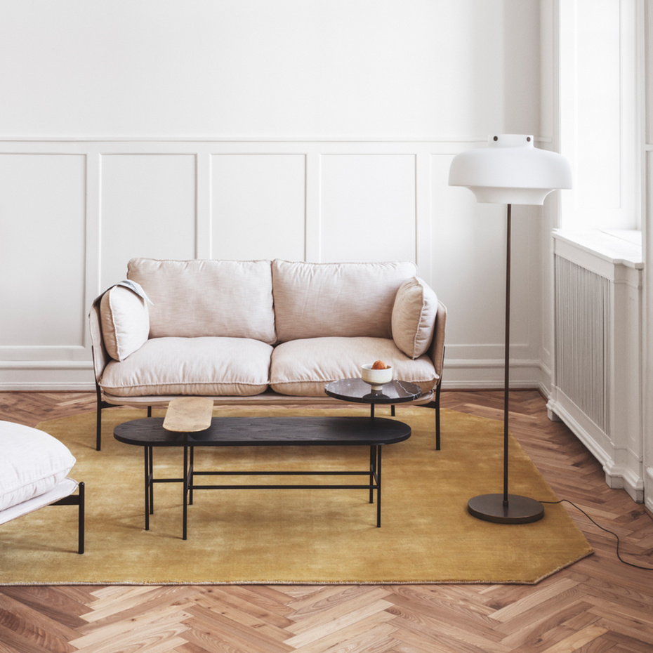 Copenhagen Golvlampa SC14 Opal Glass & Bronzed Brass