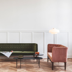 Copenhagen Golvlampa SC14 Opal Glass & Bronzed Brass Copenhagen Golvlampa SC14 Opal Glass & Bronzed Brass