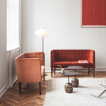 Copenhagen Golvlampa SC14 Opal Glass & Bronzed Brass Copenhagen Golvlampa SC14 Opal Glass & Bronzed Brass