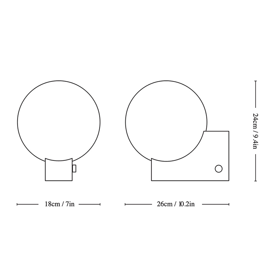 Journey Bordslampa/Vägglampa SHY1 Silk Grey