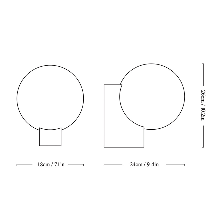 Journey Vägglampa SHY2 Steel Blue