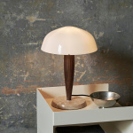 Herman Bordslampa SHY3 Opal Glass w. Walnut & Cream Marble Herman Bordslampa SHY3 Opal Glass w. Walnut & Cream Marble