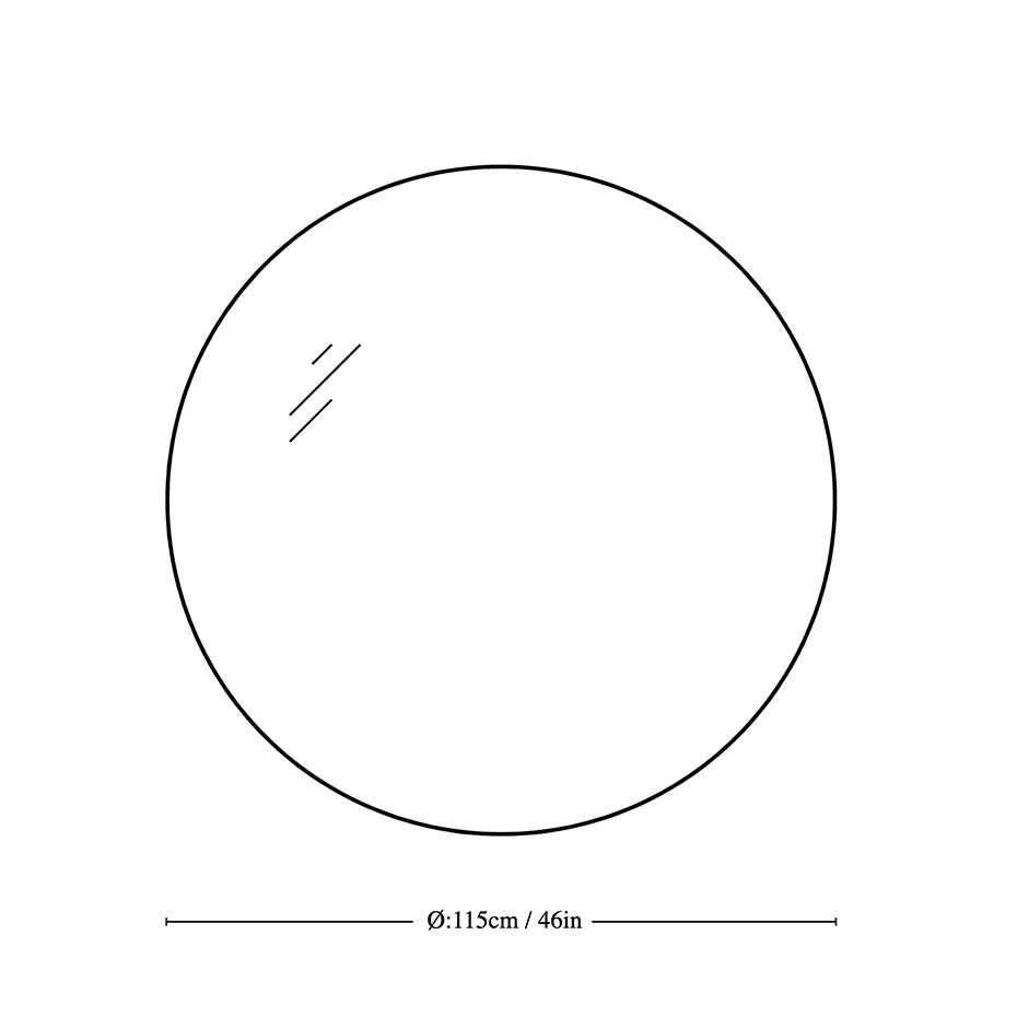 Amore Spegel SC49 Ø115cm Bronzed Brass