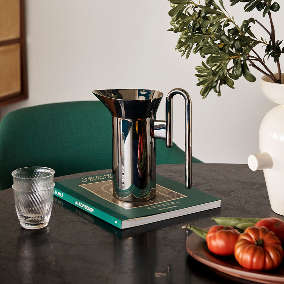 Momento Vattenkanna JH38 Polished Stainless Steel 1L