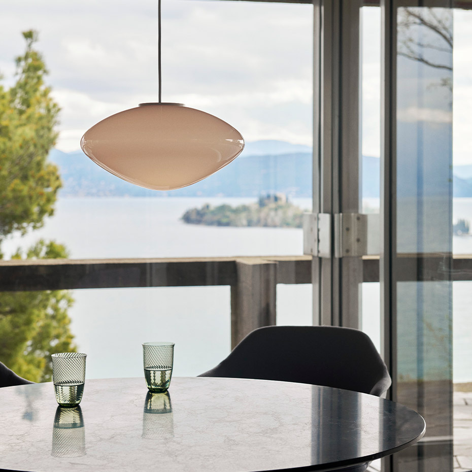 Mist Pendel AP16 Ø37cm Opal Glass