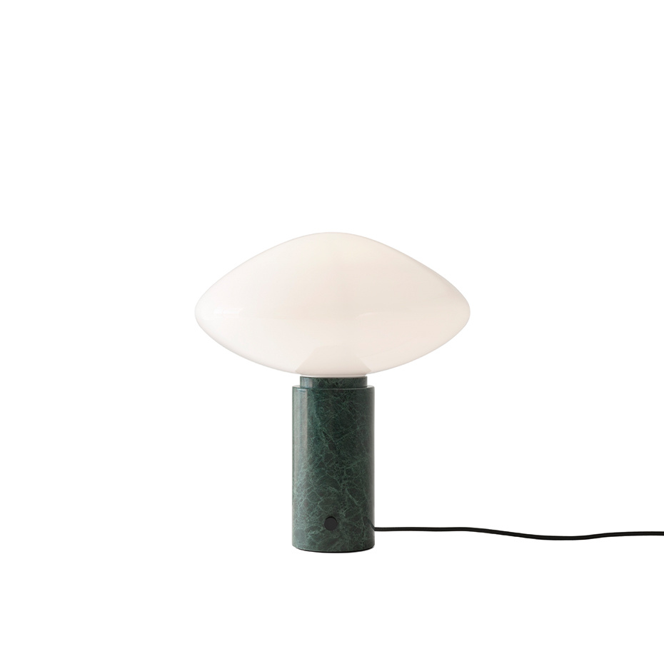 Mist Bordslampa AP17 Opal Glass & Guatemala Verde Marble