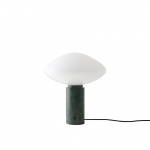 Mist Bordslampa AP17 Opal Glass & Guatemala Verde Marble Mist Bordslampa AP17 Opal Glass & Guatemala Verde Marble