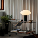 Mist Bordslampa AP17 Opal Glass & Guatemala Verde Marble Mist Bordslampa AP17 Opal Glass & Guatemala Verde Marble