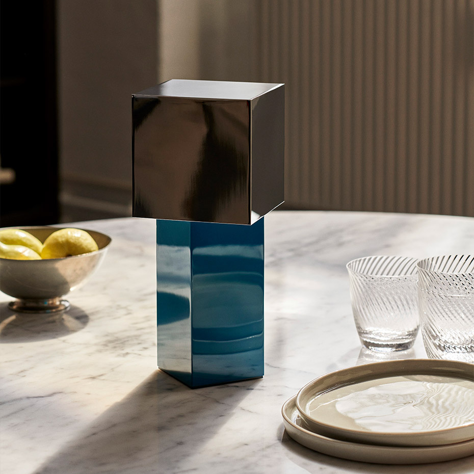 Pivot Bordslampa ATD7 Portable Blue Silver