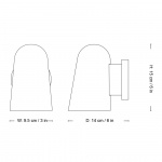 Solid Vägglampa SC104 Black Solid Vägglampa SC104 Black