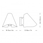 Bonnet Vägglampa SC103 Bronzed & Black Bonnet Vägglampa SC103 Bronzed & Black