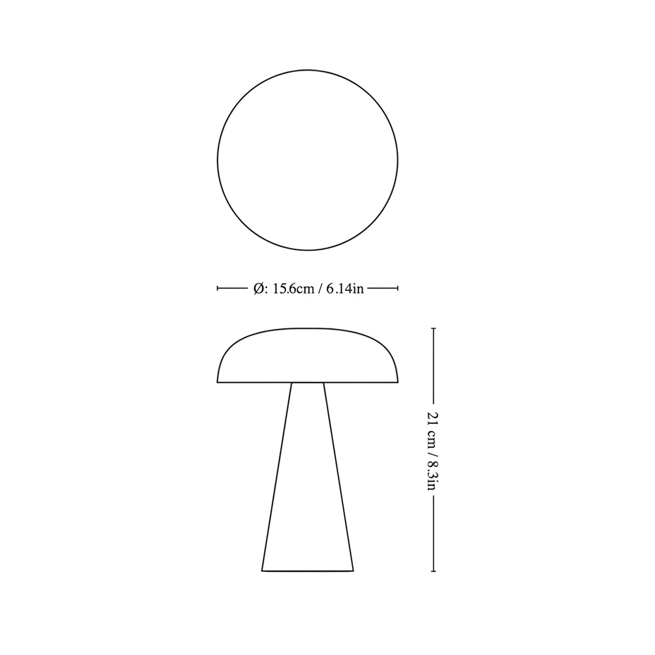 Como Bordslampa SC53 Portable Brass