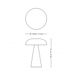 Como Bordslampa SC53 Portable Brass Como Bordslampa SC53 Portable Brass