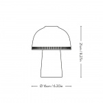 Raku Bordslampa SH8 Portable Blue Green & Brass Raku Bordslampa SH8 Portable Blue Green & Brass