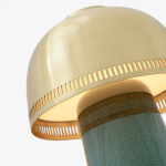 Raku Bordslampa SH8 Portable Blue Green & Brass Raku Bordslampa SH8 Portable Blue Green & Brass