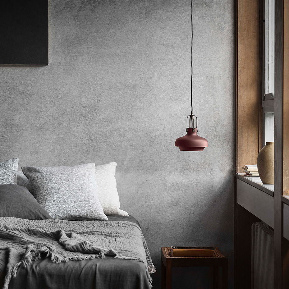 Copenhagen Pendel SC6 Ø20cm Opal Glass & Bronzed Brass