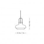 Copenhagen Pendel SC6 Ø20cm Opal Glass & Bronzed Brass Copenhagen Pendel SC6 Ø20cm Opal Glass & Bronzed Brass