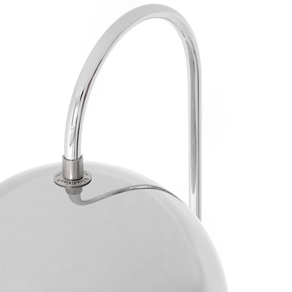 Flowerpot Golvlampa VP12 Chrome-Plated