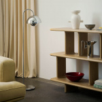 Flowerpot Golvlampa VP12 Chrome-Plated Flowerpot Golvlampa VP12 Chrome-Plated